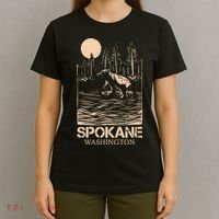 Spokane Falls Washington Waterfall River T-Shirt thumb 4