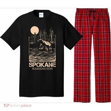 Spokane Falls Washington Waterfall River Pajama Set