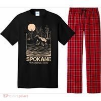 Spokane Falls Washington Waterfall River Pajama Set thumb 0