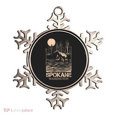 Spokane Falls Washington Waterfall River Ornament