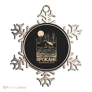 Spokane Falls Washington Waterfall River Ornament