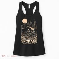 Spokane Falls Washington Waterfall River Women's Tank Top thumb 0