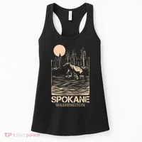Spokane Falls Washington Waterfall River Women's Tank Top thumb 0