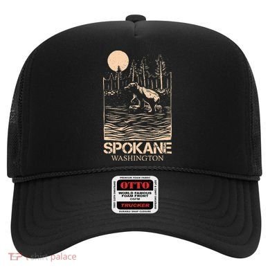 Spokane Falls Washington Waterfall River Hat