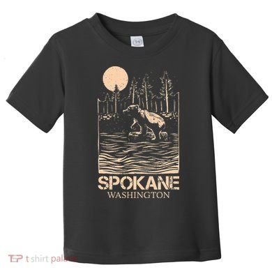 Spokane Falls Washington Waterfall River Toddler T-Shirt