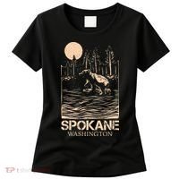 Spokane Falls Washington Waterfall River Women's T-Shirt thumb 0