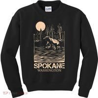 Spokane Falls Washington Waterfall River Kids Sweatshirt thumb 0