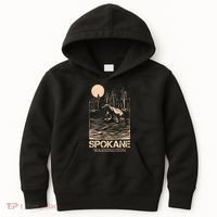 Spokane Falls Washington Waterfall River Kids Hoodie thumb 0