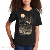 Spokane Falls Washington Waterfall River Kids T-Shirt thumb 2