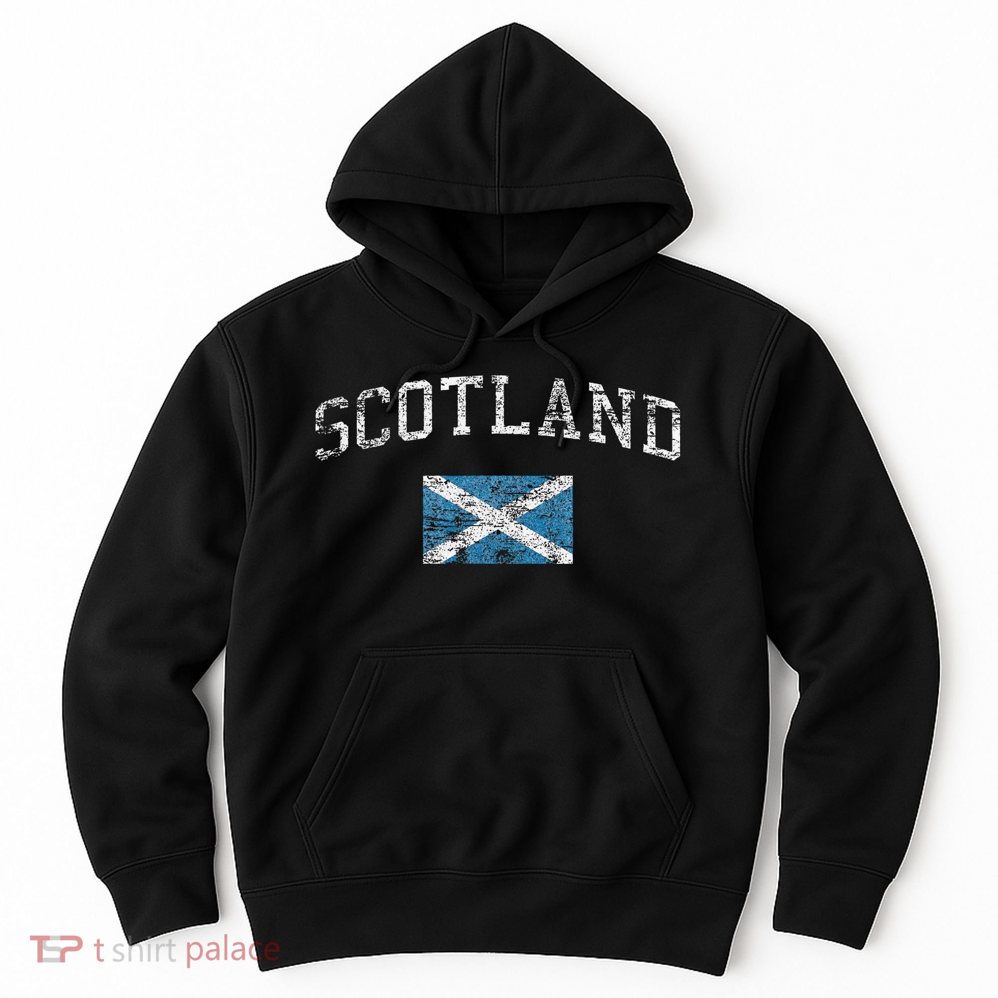 Scotland For Women Faded Scottish Flag Hoodie