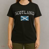 Scotland For Women Faded Scottish Flag T-Shirt thumb 4