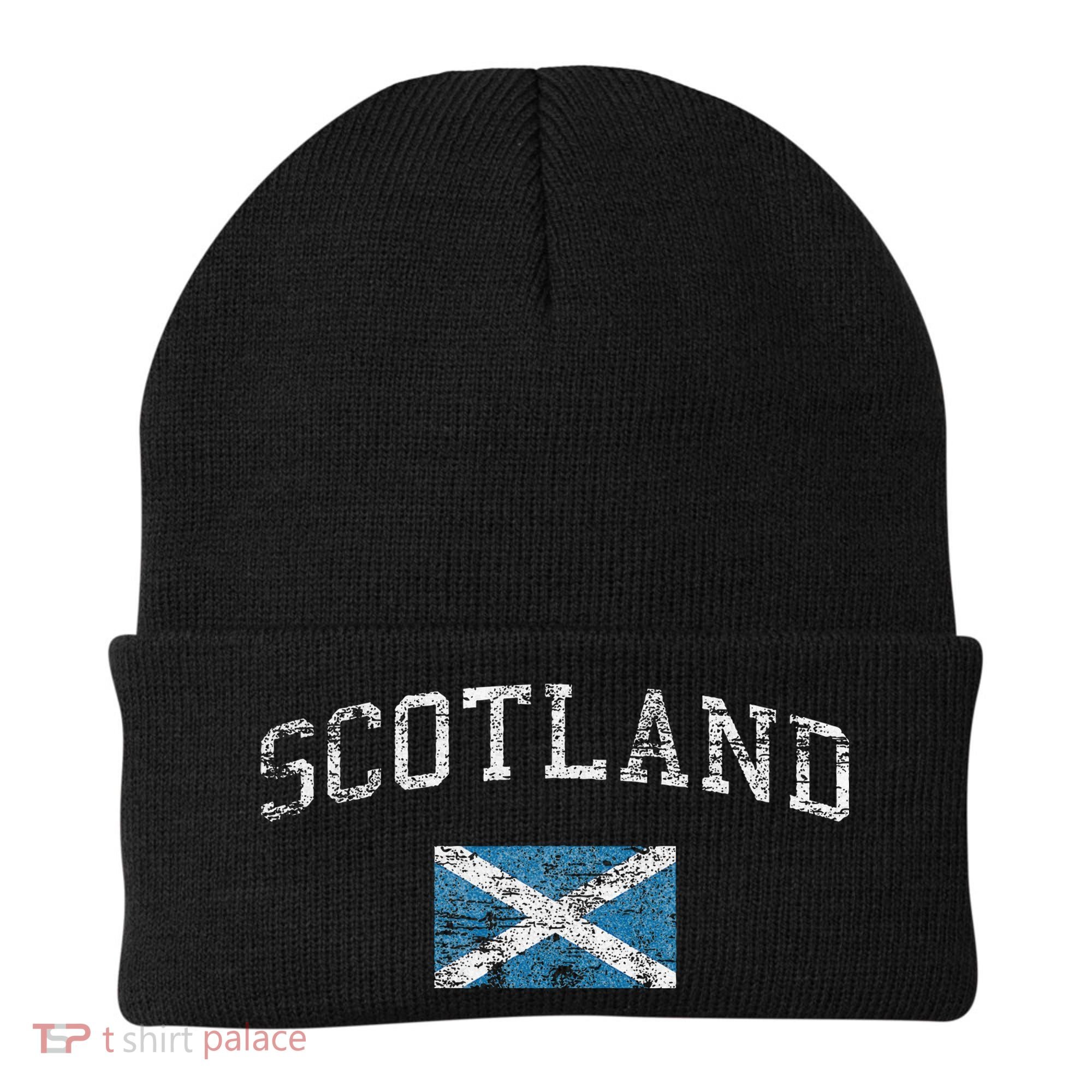 Scotland For Women Faded Scottish Flag Beanie