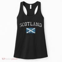Scotland For Women Faded Scottish Flag Women's Tank Top thumb 0