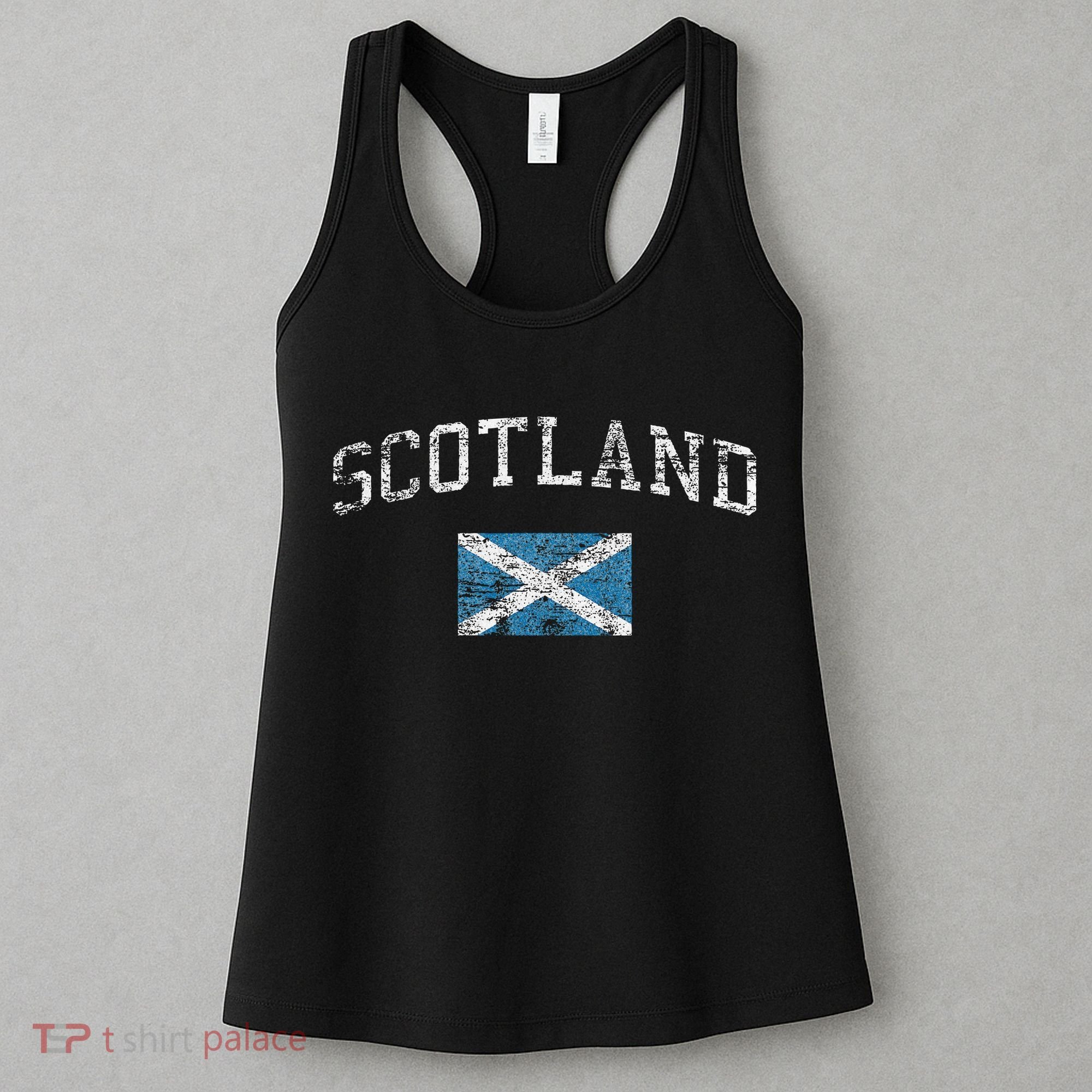 Scotland For Women Faded Scottish Flag Women's Tank Top