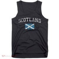 Scotland For Women Faded Scottish Flag Tank Top thumb 0