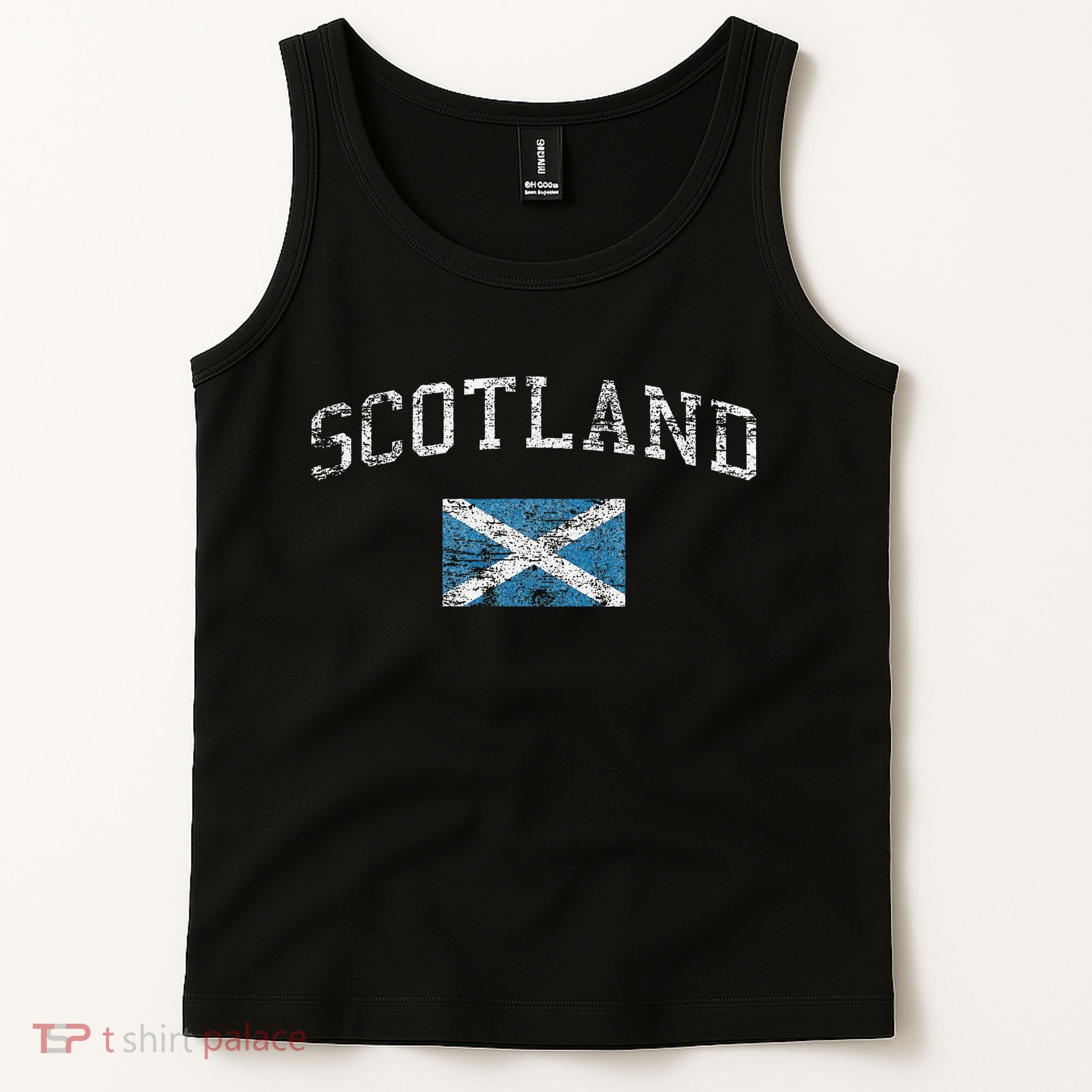 Scotland For Women Faded Scottish Flag Tank Top