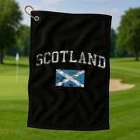 Scotland For Women Faded Scottish Flag Golf Towel thumb 1