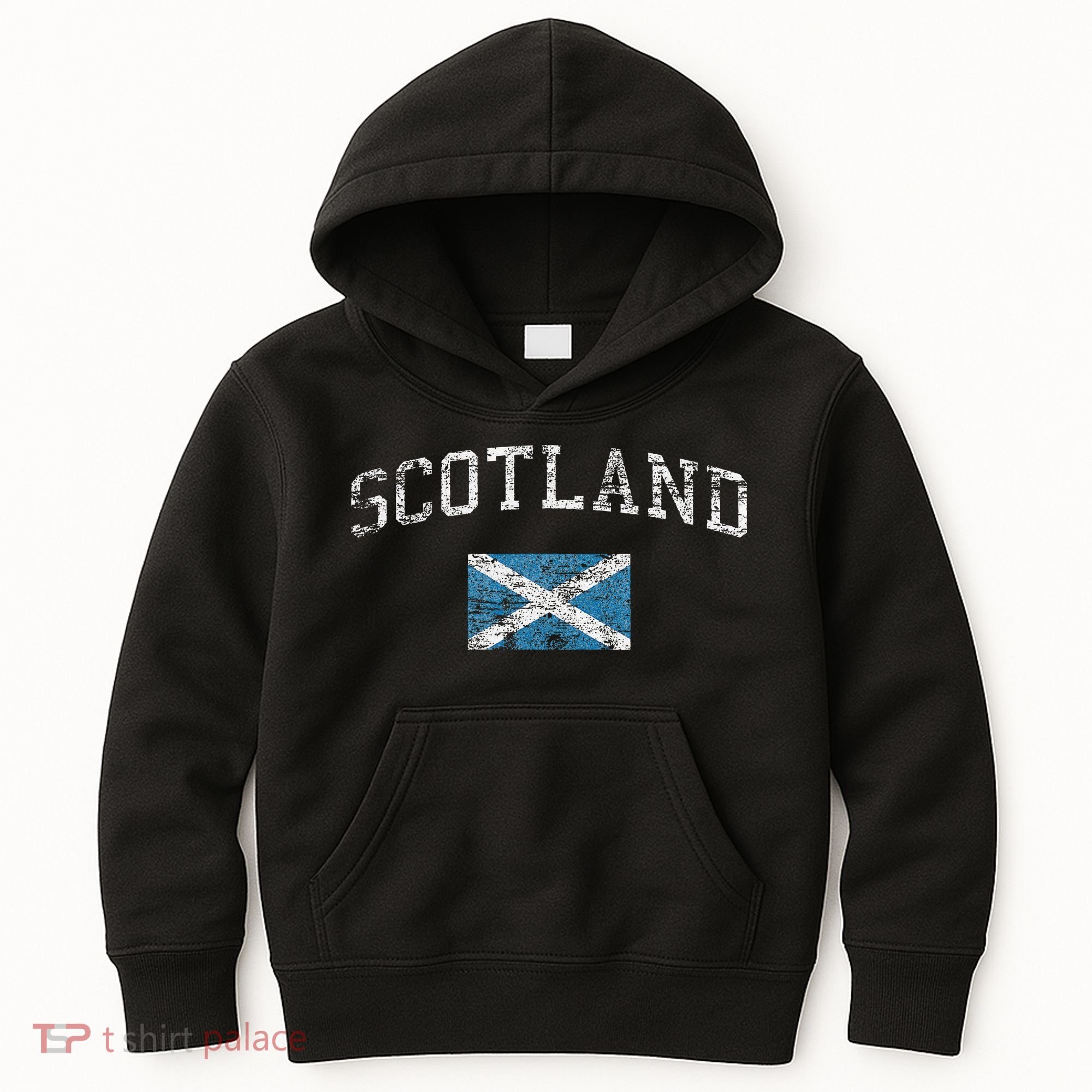Scotland For Women Faded Scottish Flag Kids Hoodie