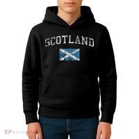 Scotland For Women Faded Scottish Flag Kids Hoodie thumb 4