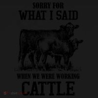 Sorry For What I Said When We Were Working Cattle Farmer Farm Cows Women's Hoodie thumb 2