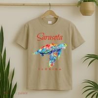 Sarasota Florida Watercolor Sea Turtle T-Shirt thumb 2