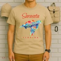 Sarasota Florida Watercolor Sea Turtle T-Shirt thumb 6