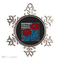 Support Federal Workers  Anti Trump . Ornament thumb 0