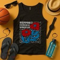Support Federal Workers  Anti Trump . Tank Top thumb 4