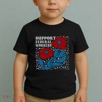 Support Federal Workers  Anti Trump . Toddler T-Shirt thumb 2