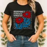 Support Federal Workers  Anti Trump . Women's T-Shirt thumb 2