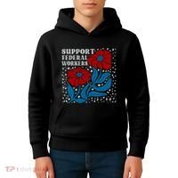 Support Federal Workers  Anti Trump . Kids Hoodie thumb 4