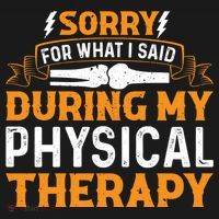 Sorry For What I Said During My Physical Therapy Knee Gift Bucket Hat thumb 4