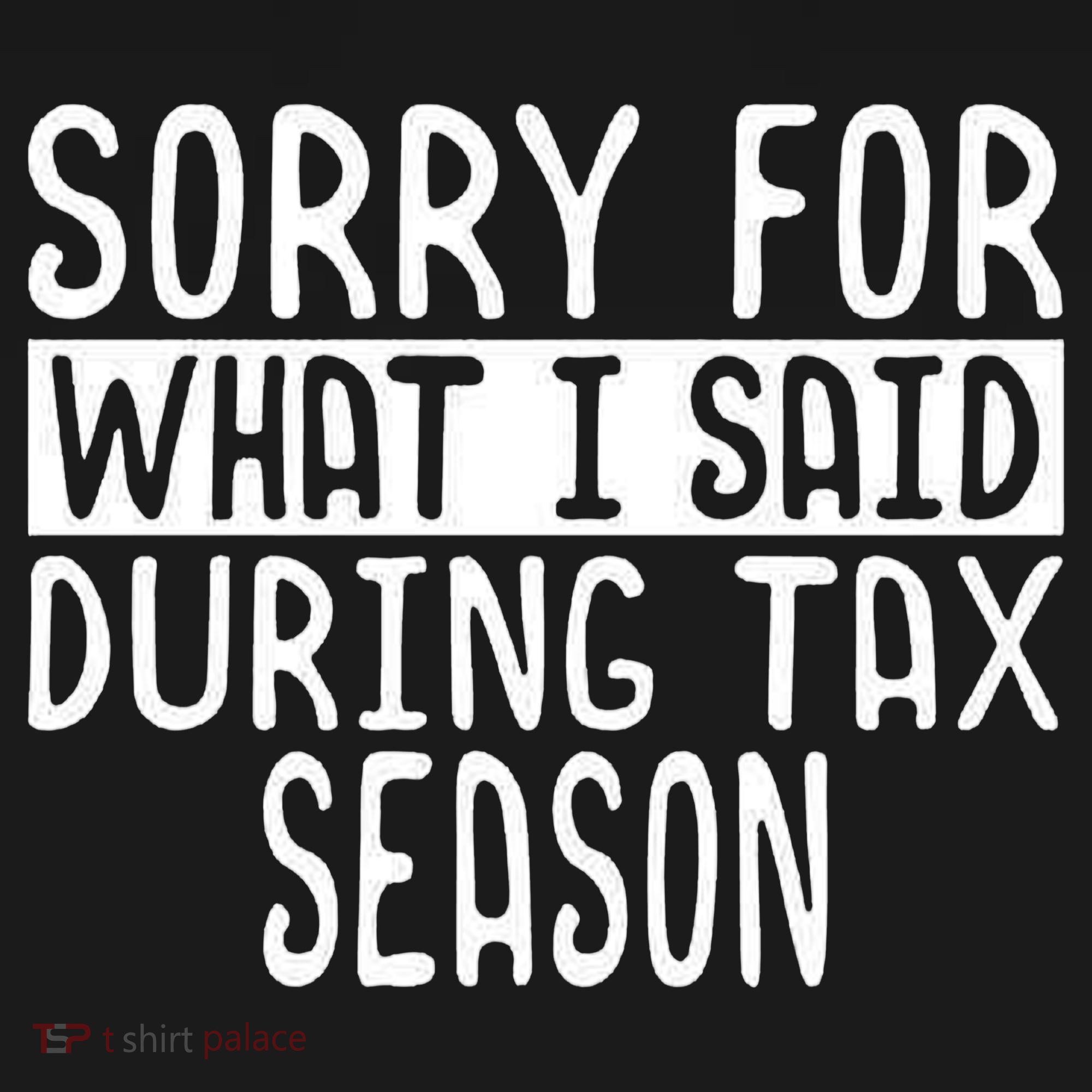 Sorry For What I Said During Tax Season Sweatshirt