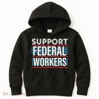 Support Federal Workers Kids Hoodie thumb 0