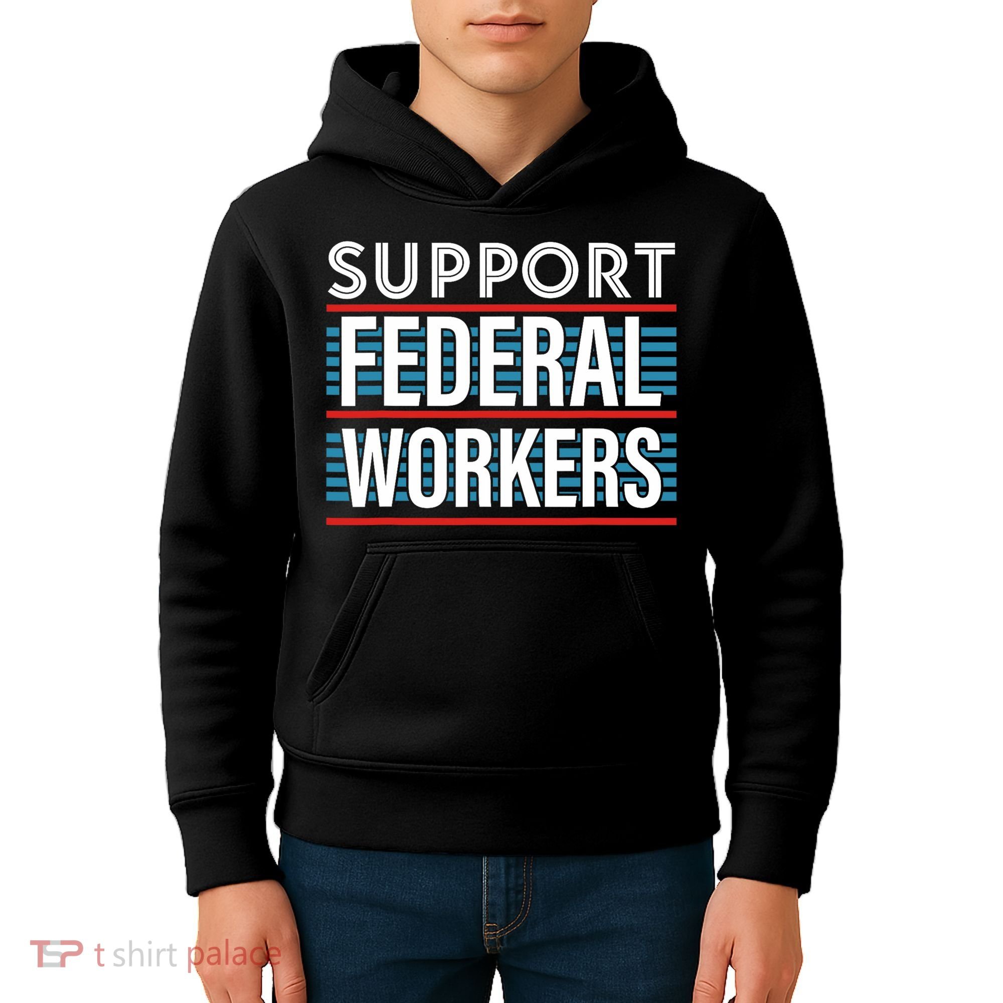 Support Federal Workers Kids Hoodie