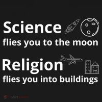 Science Flies You The Moon Religion Flies You Into Buildings Women's Tank Top thumb 5