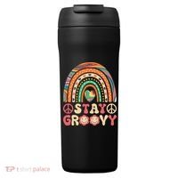 Stay Groovy 60s Outfit 70s Theme Costume Cute Rainbow Hippie 24oz Duet Stainless Steel Tumbler thumb 0