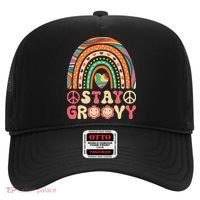 Stay Groovy 60s Outfit 70s Theme Costume Cute Rainbow Hippie Hat thumb 0