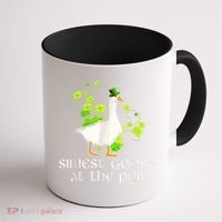 Silliest Goose At The Pub Funny St Patricks Day Coffee Mug thumb 1