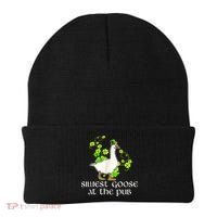 Silliest Goose At The Pub Funny St Patricks Day Beanie thumb 0