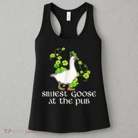 Silliest Goose At The Pub Funny St Patricks Day Women's Tank Top thumb 3