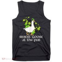 Silliest Goose At The Pub Funny St Patricks Day Tank Top thumb 0