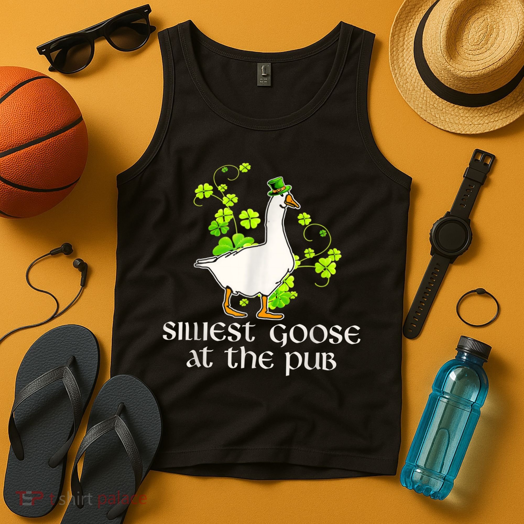 Silliest Goose At The Pub Funny St Patricks Day Tank Top
