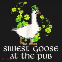 Silliest Goose At The Pub Funny St Patricks Day Visor thumb 3
