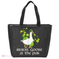 Silliest Goose At The Pub Funny St Patricks Day Tote Bag thumb 0