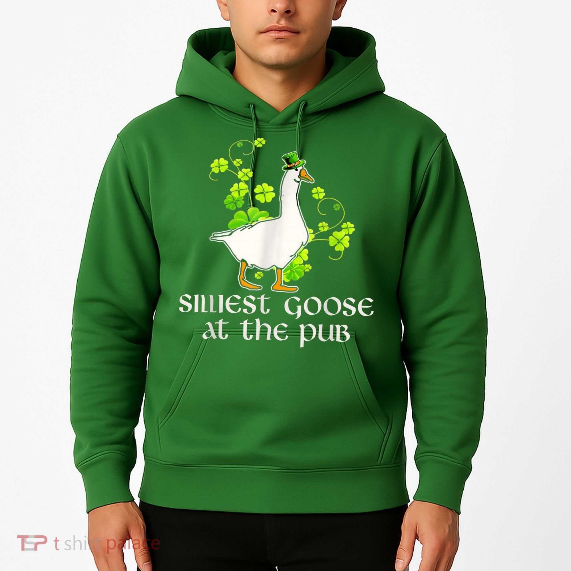 Silliest Goose At The Pub Funny St Patricks Day Hoodie