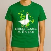 Silliest Goose At The Pub Funny St Patricks Day T-Shirt thumb 3