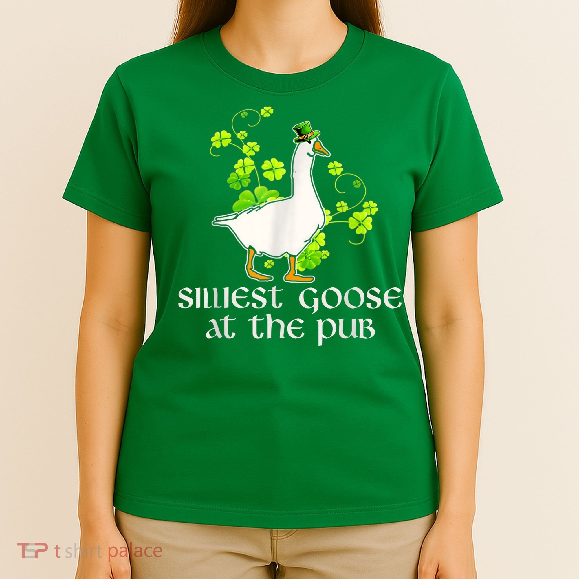 Silliest Goose At The Pub Funny St Patricks Day T-Shirt