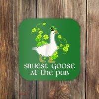 Silliest Goose At The Pub Funny St Patricks Day Coaster thumb 0