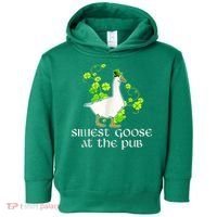 Silliest Goose At The Pub Funny St Patricks Day Toddler Hoodie thumb 0